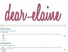 Tablet Screenshot of dear-elaine.com